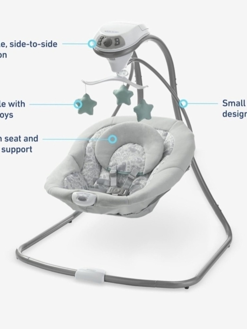 Graco Simple Sway Baby Swing, Ivory